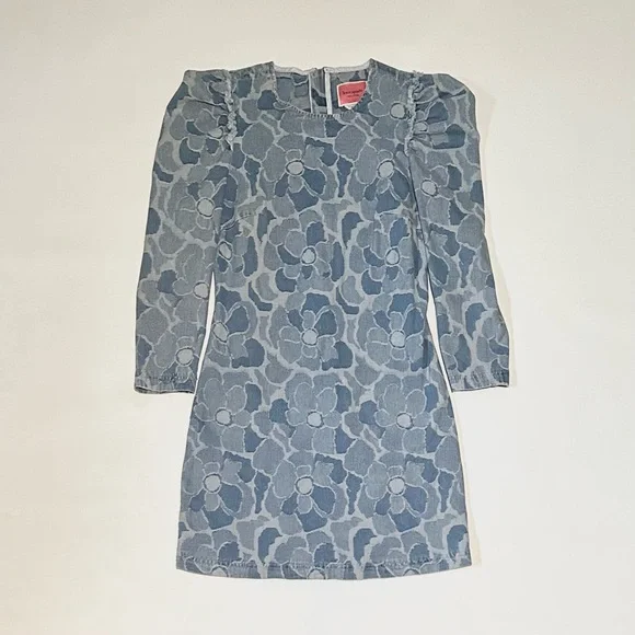 Kate Spade Abstract Peony Denim Dress - Picture 5 of 8